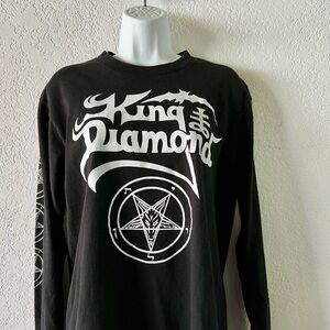 Black King Diamond Long Sleeve Shirt